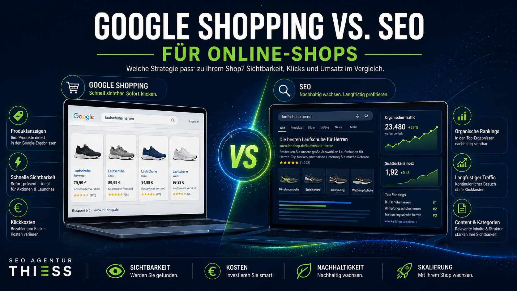 Google Shopping vs. SEO für Online-Shops: Was lohnt sich wann?